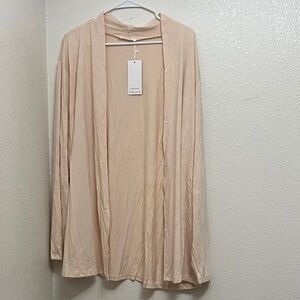 Cream Open Front Cardigan super soft